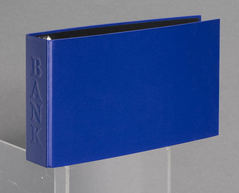 VELOFLEX Bankringbuch 2-Ringe DIN A6 quer 4.5 cm blau
