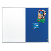 FRANKEN Whiteboard-Pinnwand X-tra!Line 60,0 x 45,0 cm blau/weiß