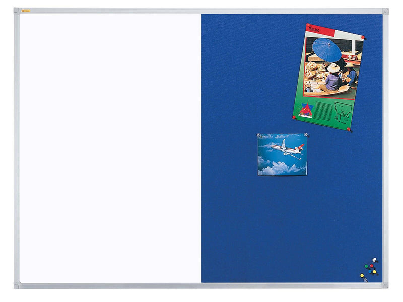 FRANKEN Whiteboard-Pinnwand X-tra!Line 90,0 x 60,0 cm blau/weiß