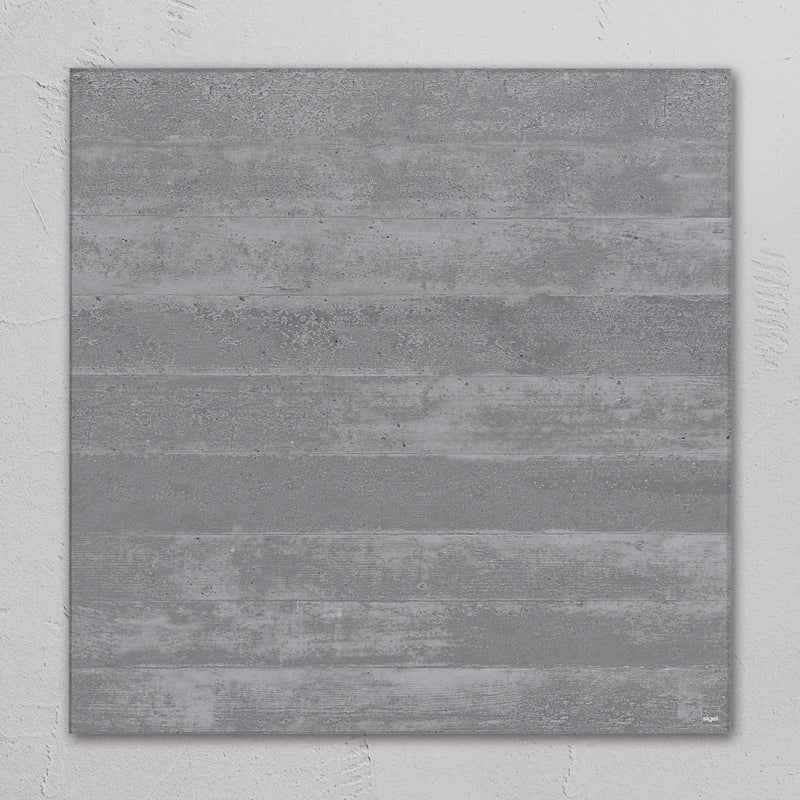 SIGEL Glas-Magnettafel artverum® 48,0 x 48,0 cm Design Sichtbeton