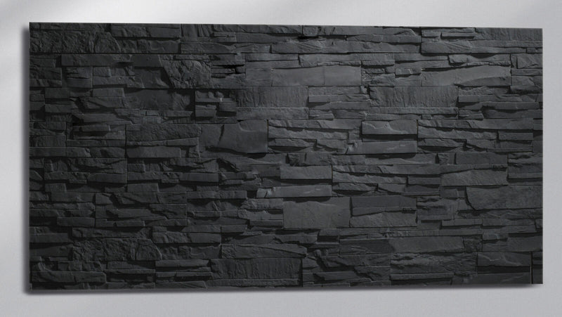 B-WARE SIGEL Glas-Magnettafel artverum® 91,0 x 46,0 cm Design Schiefer-Stone