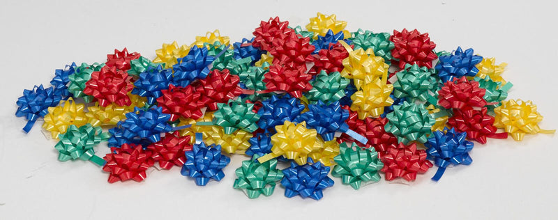 PRÄSENT Geschenk-Schleifen 5 mm x 0.95 m blau/rot/gelb/grün/pink/orange
