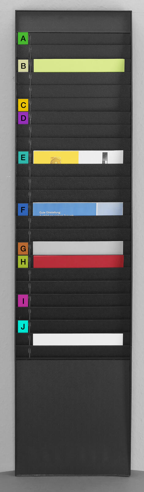 PAPERFLOW Sortiertafel DIN A4 25-Fach schwarz