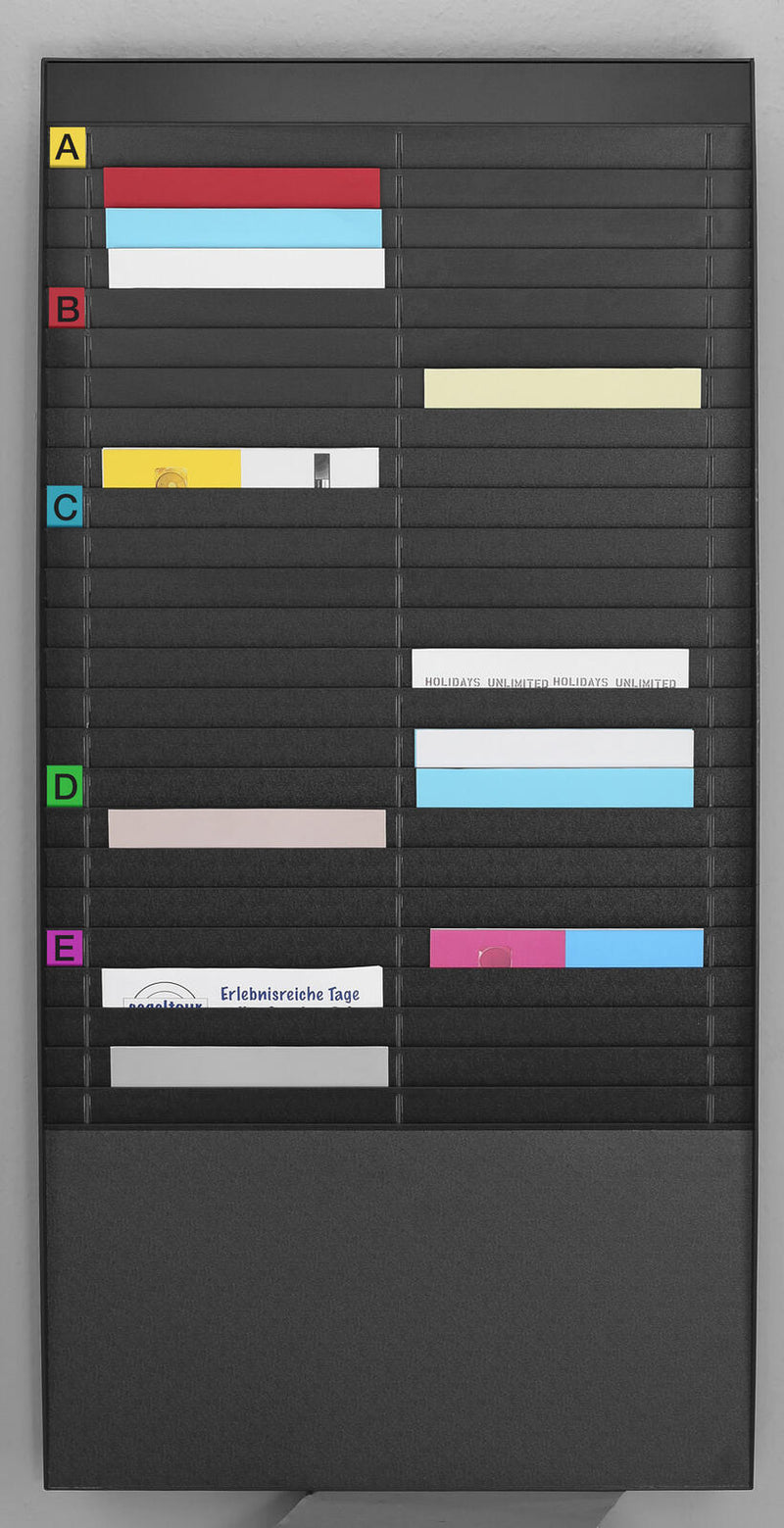 PAPERFLOW Sortiertafel DIN A4 50-Fach schwarz