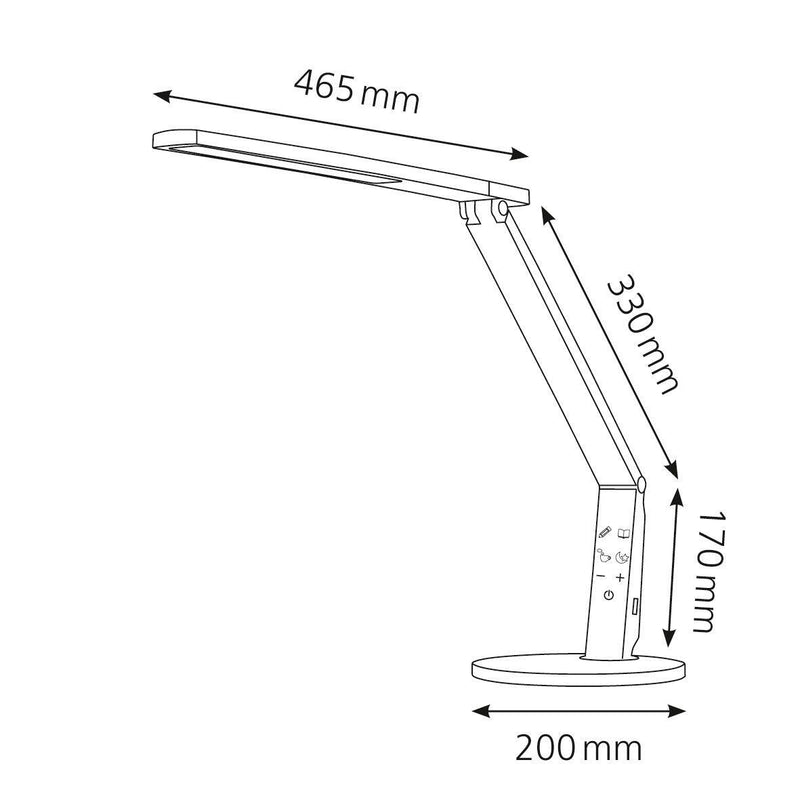 Hansa LED Vario Plus Schreibtischlampe 10.5 W champagner