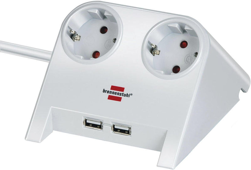 brennenstuhl Tischsteckdose Desktop-Power USB-Charger 1.8 m