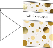 SIGEL Glückwunschkarten Golden Bubble DIN A6