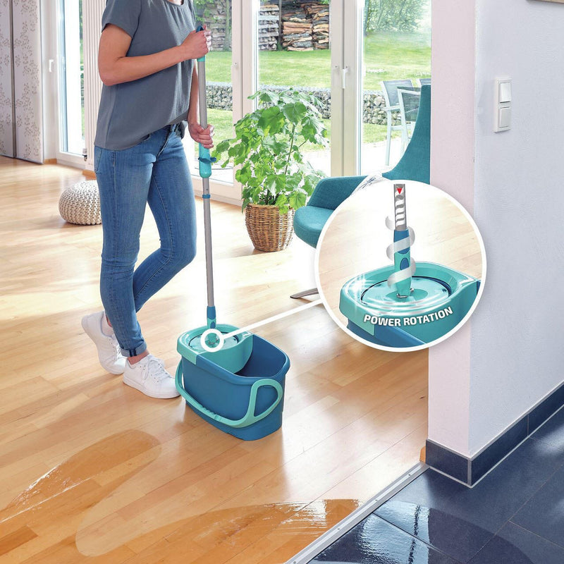 LEIFHEIT Clean Twist Disc Mop Wischsystem für Fliesen- und Steinböden