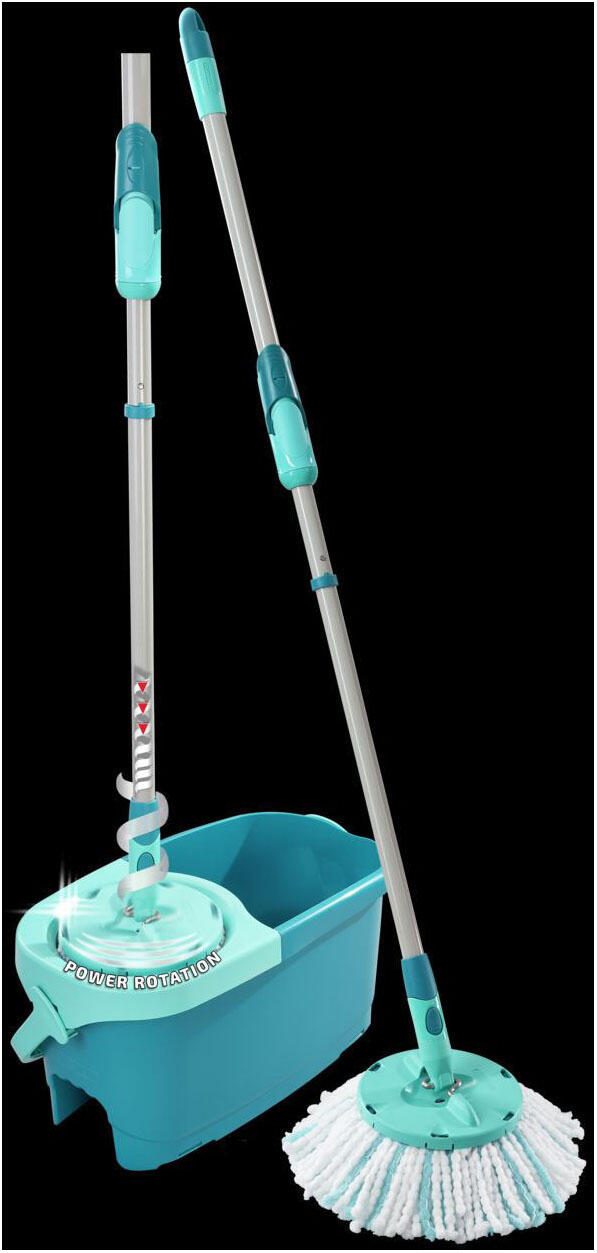 LEIFHEIT Clean Twist Disc Mop Wischsystem für Fliesen- und Steinböden