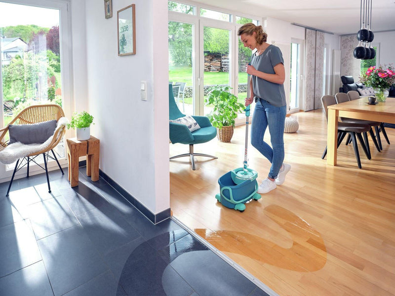 LEIFHEIT Clean Twist Mop Ergo mobile Wischsystem für Fliesen- und Steinböden
