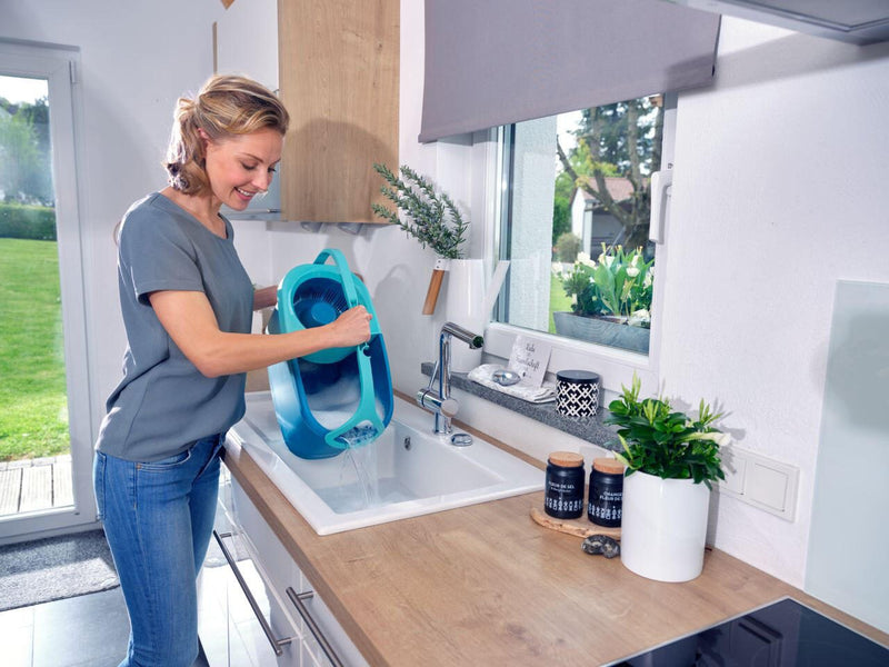 LEIFHEIT Clean Twist Mop Ergo mobile Wischsystem für Fliesen- und Steinböden