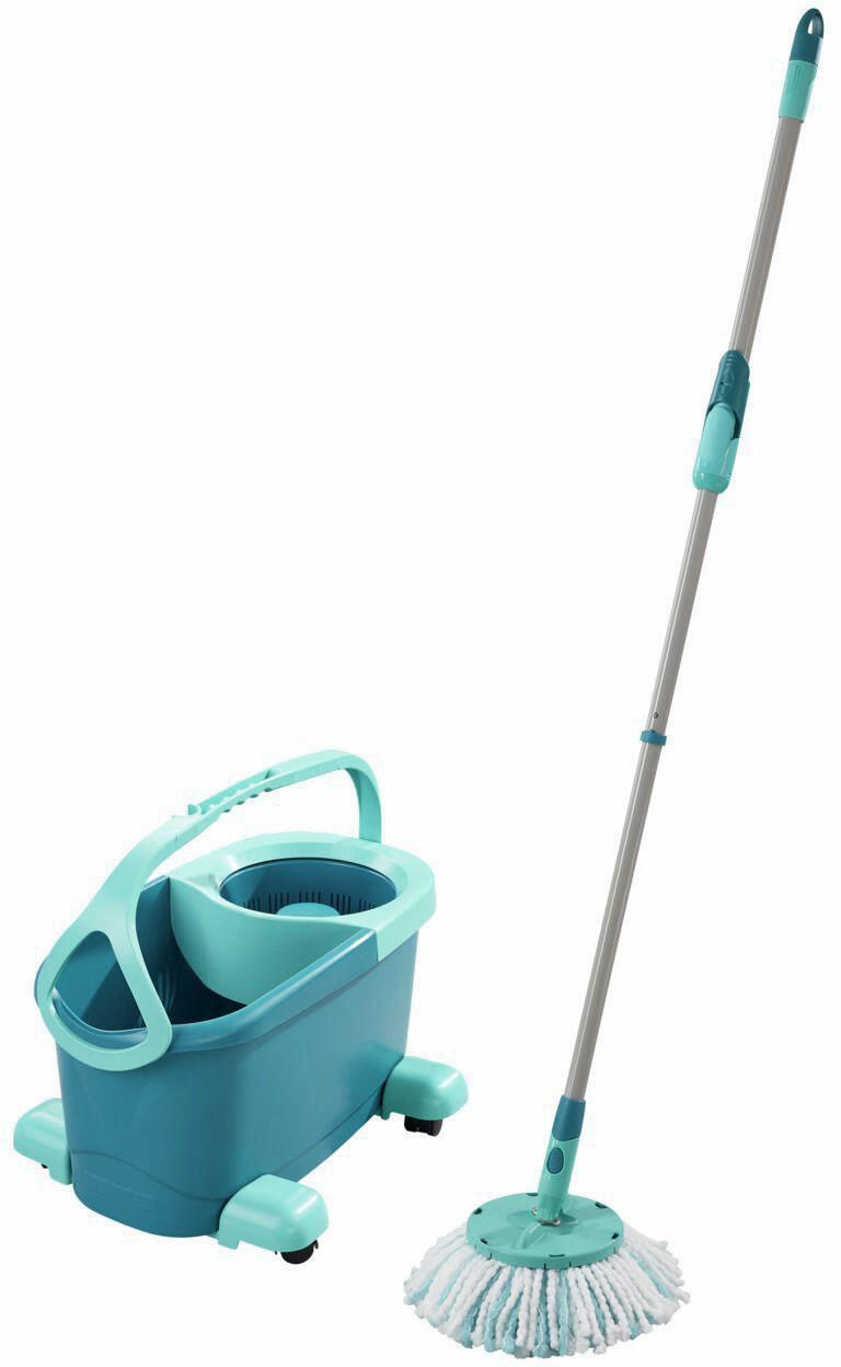 LEIFHEIT Clean Twist Mop Ergo mobile Wischsystem für Fliesen- und Steinböden