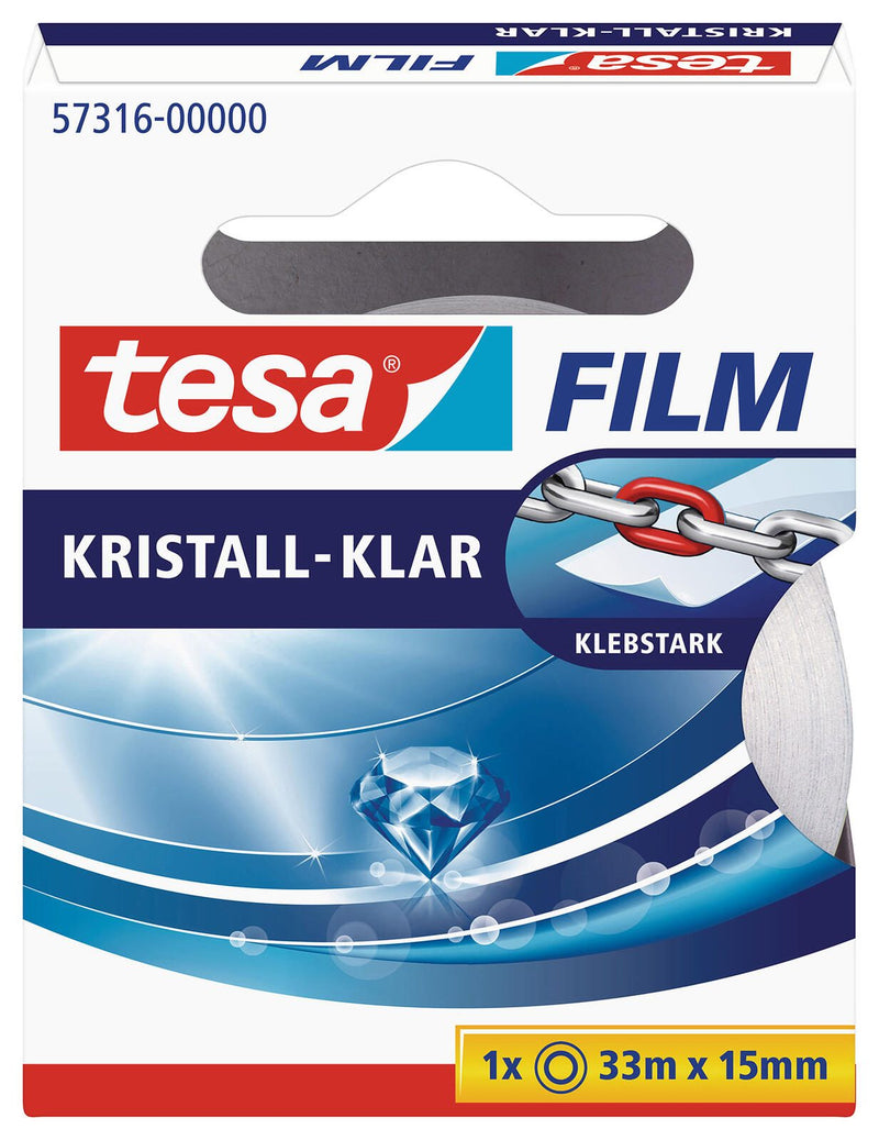 tesa Klebefilm 15 mm x 33 m kristall-klar