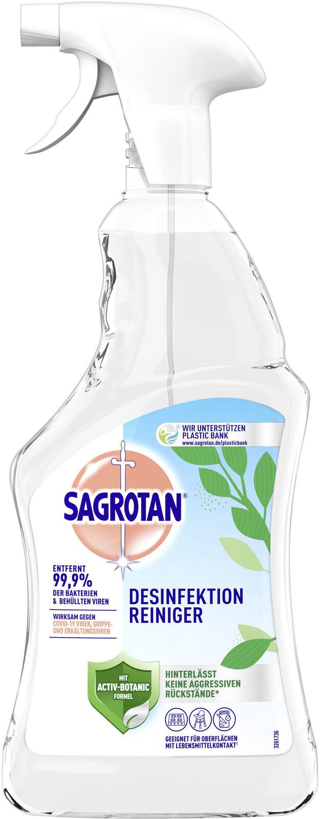 SAGROTAN® Desinfektionsreiniger DESINFEKTION 500 ml