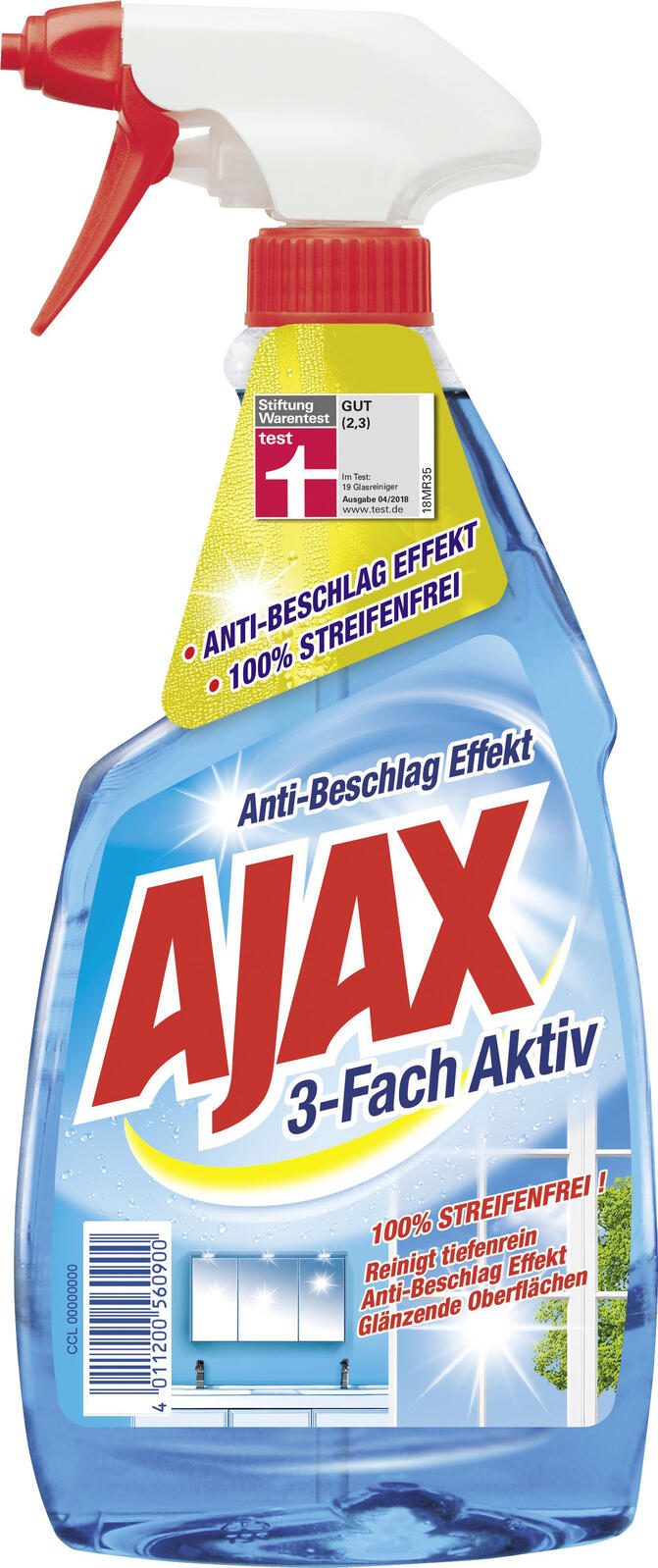 AJAX Glasreiniger 3-Fach Aktiv 0,50 l