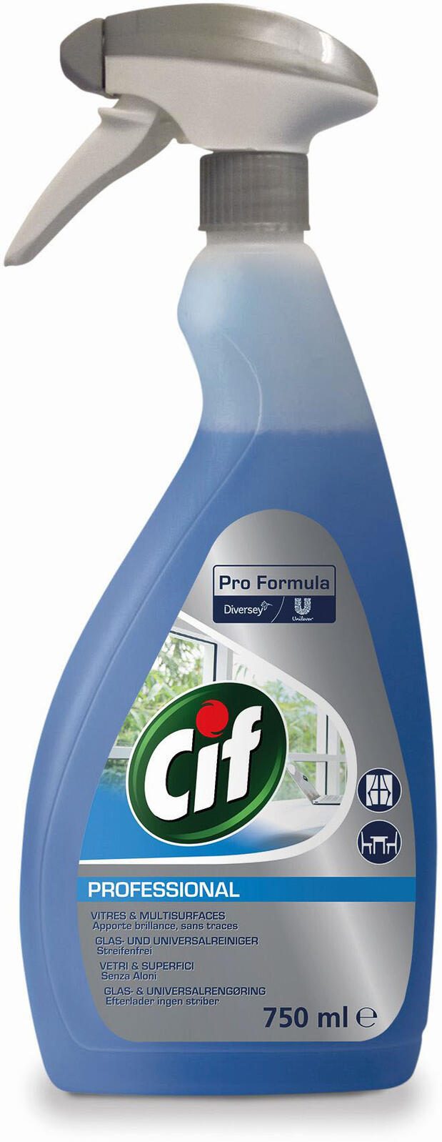 Cif Glasreiniger Professional Glas- und Fensterreiniger 0,75 l