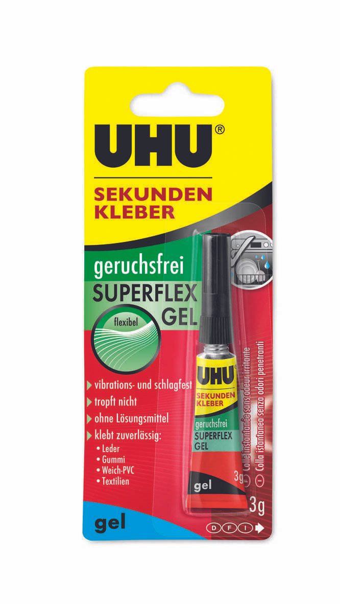 UHU SUPERFLEX GEL Sekundenkleber 3,0 g