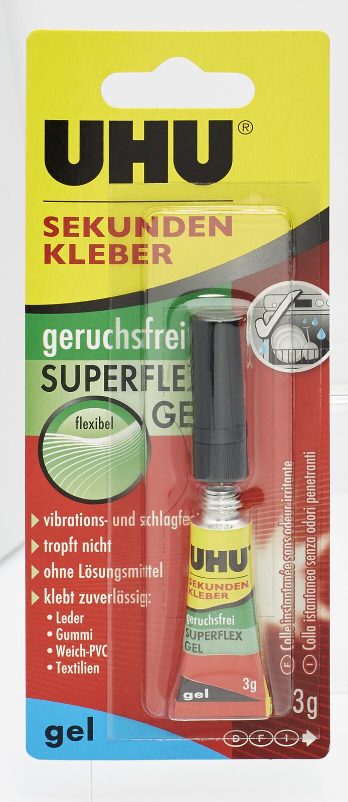 UHU SUPERFLEX GEL Sekundenkleber 3,0 g