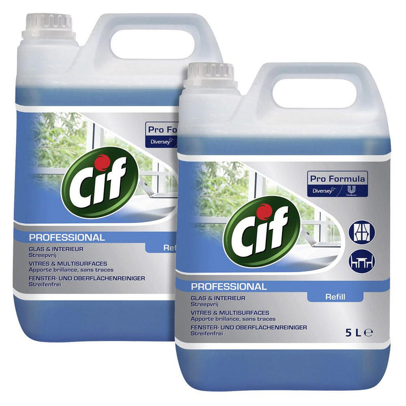 Cif Glasreiniger Professional 2x 5,0 l