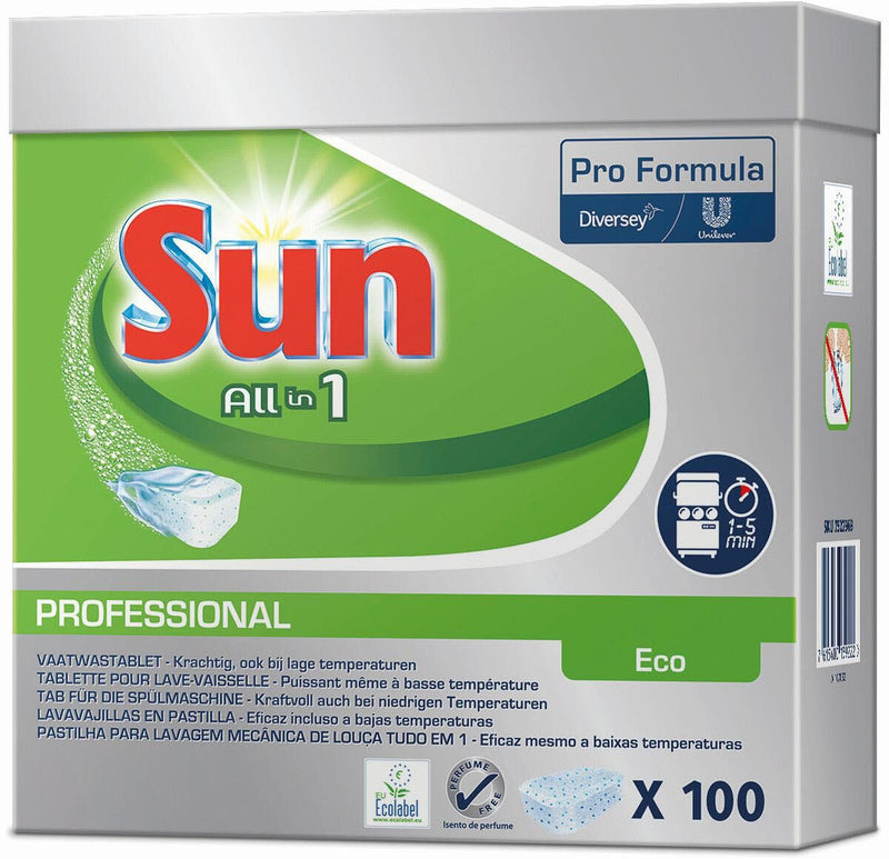 Sun Spülmaschinentabs PROFESSIONAL All in 1 Eco 100 St.