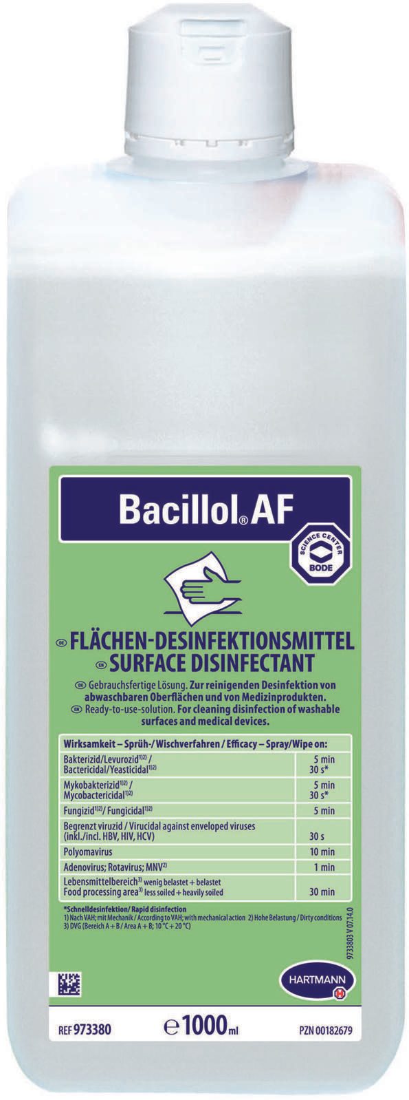HARTMANN Desinfektionsmittel Bacillol® AF 1,0 l