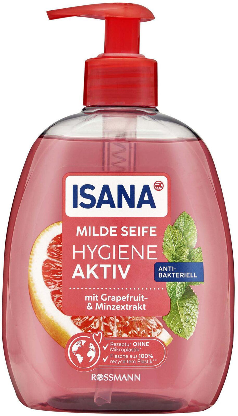 ISANA Hygiene-Aktiv Grapefruit- & Minz-Extrakt Flüssigseife 0,5 l