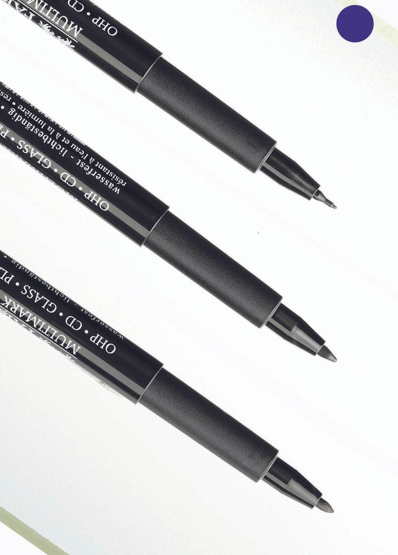FABER-CASTELL Multimark 1513 F permanent Folienstifte-Set 0.6 mm Mehrfarbig