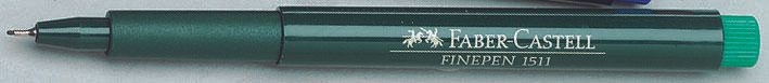 FABER-CASTELL Finepen 1511 Fineliner 0.4 mm Grün
