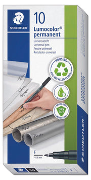 STAEDTLER Lumocolor Folienstifte 0.6 mm Schwarz