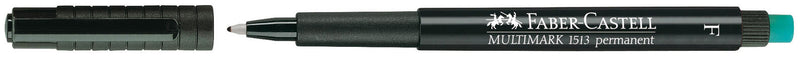 FABER-CASTELL Multimark 1513 F permanent Folienstifte 0.6 mm Schwarz