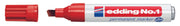 edding No. 1 Permanentmarker 1.0 - 5.0 mm Rot