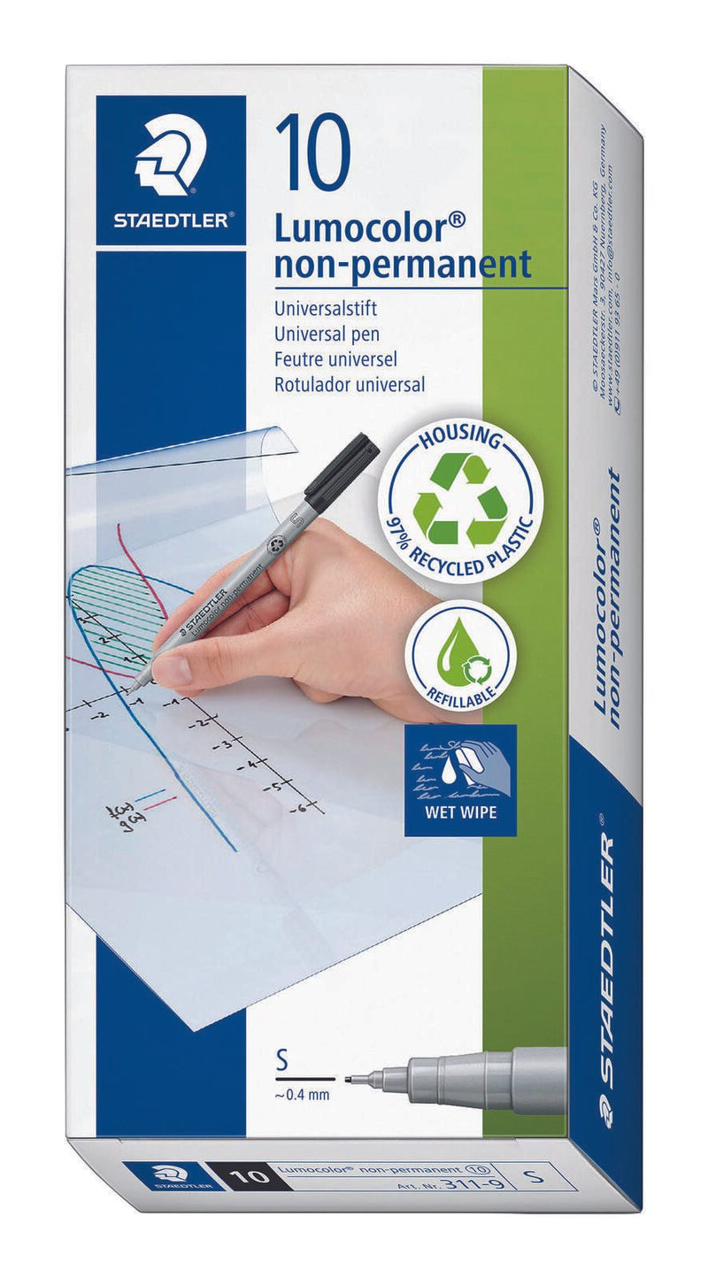 STAEDTLER Lumocolor Folienstifte 0.4 mm Schwarz