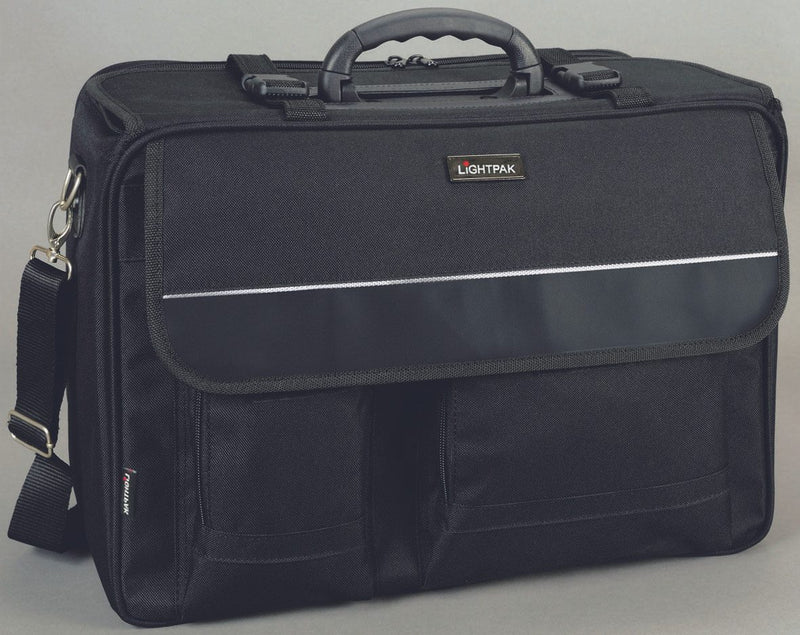 LIGHTPAK Umhängetasche THE FLIGHT schwarz bis 43,2 cm (17 Zoll)