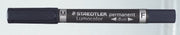 STAEDTLER Lumocolor duo Permanentmarker 0.6 - 1.5 mm Blau