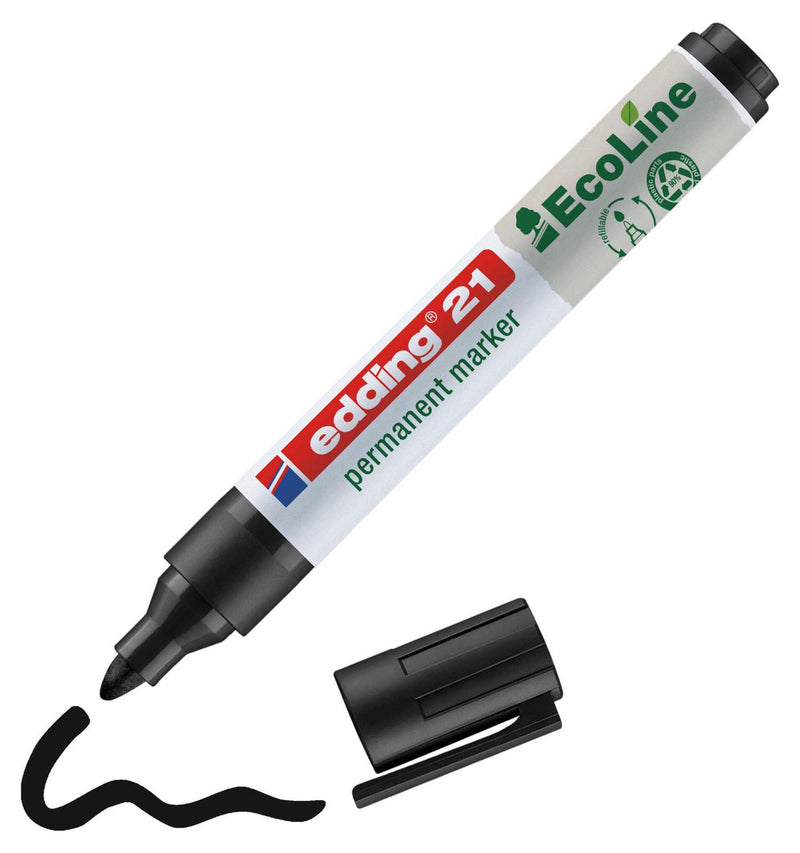 edding 21 EcoLine Permanentmarker 1.5 - 3.0 mm Schwarz