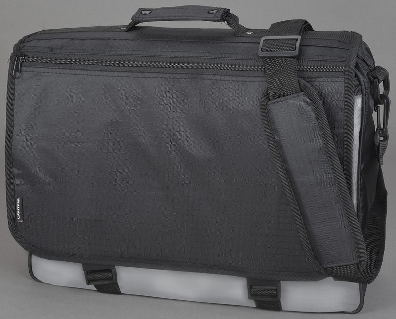 LIGHTPAK Umhängetasche WAVE 40,0 x 10,0 x 31,0 cm schwarz/grau