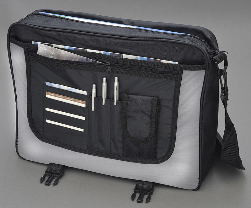 LIGHTPAK Umhängetasche WAVE 40,0 x 10,0 x 31,0 cm schwarz/grau