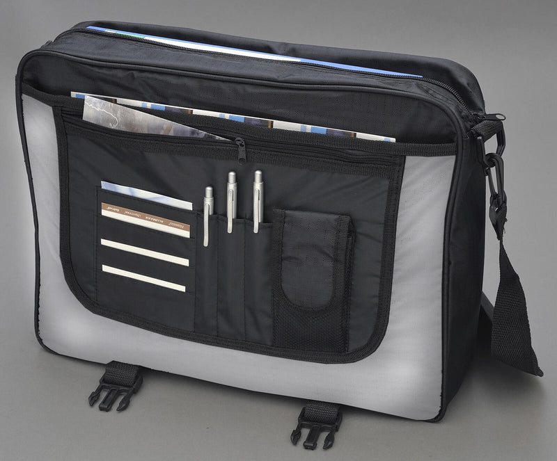 LIGHTPAK Umhängetasche WAVE 40,0 x 10,0 x 31,0 cm schwarz/grau