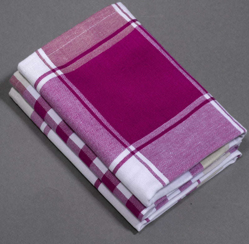 Dyckhoff Geschirrtücher 50 cm x 70 cm burgund