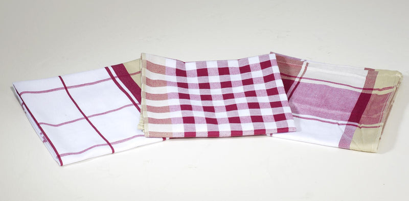 Dyckhoff Geschirrtücher 50 cm x 70 cm burgund