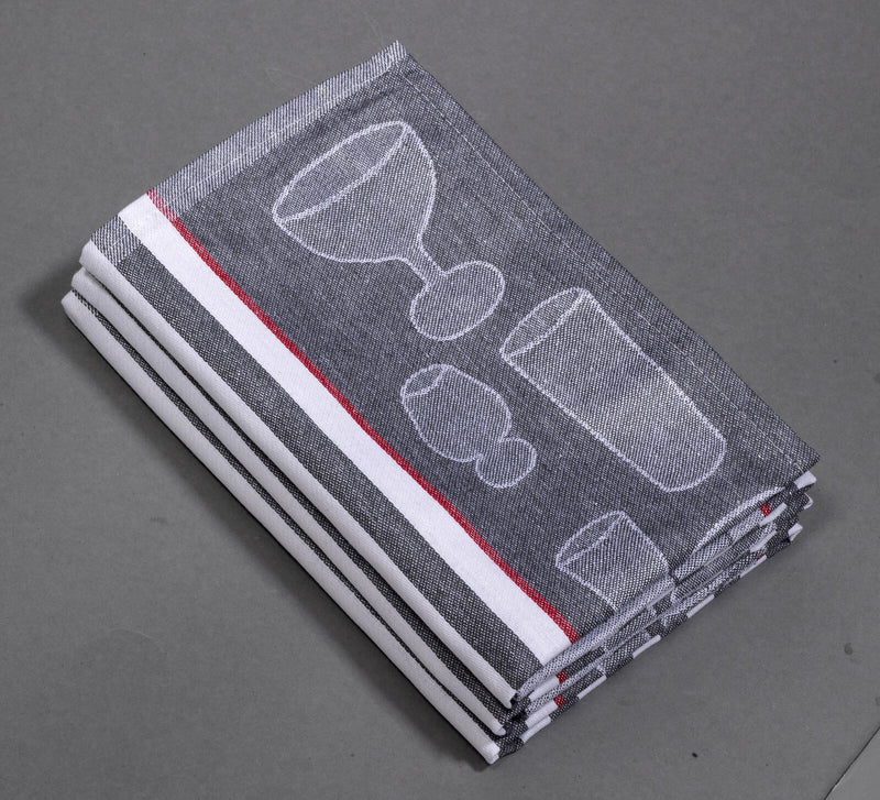 Dyckhoff Geschirrtücher 50 cm x 70 cm anthrazit