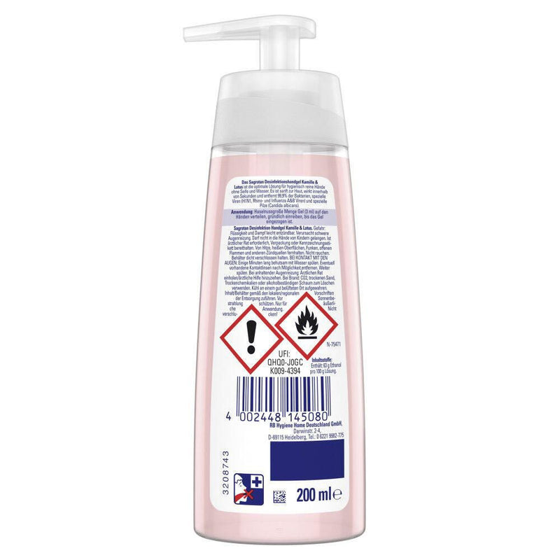 SAGROTAN® Händedesinfektionsgel 200,0 ml