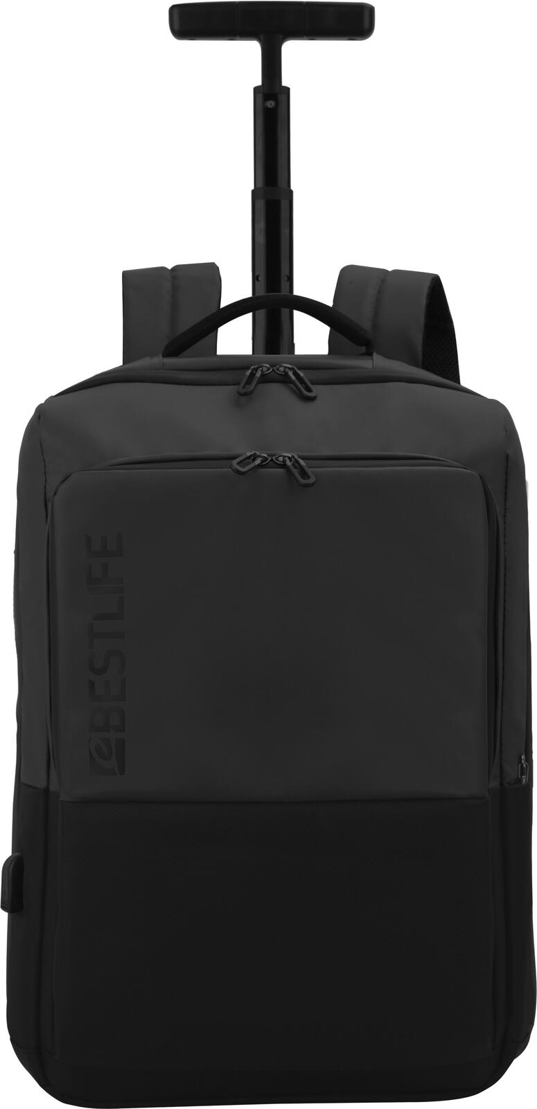 BESTLIFE Rucksack-Trolley BT-3401BK-1 schwarz 38,0 l bis 39,6 cm (15,6 Zoll)