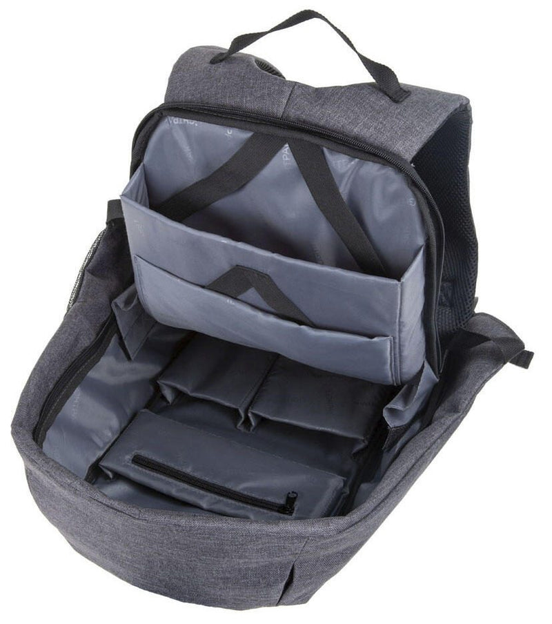 LIGHTPAK Rucksack SAFEPAK grau bis 38,1 cm (15 Zoll)