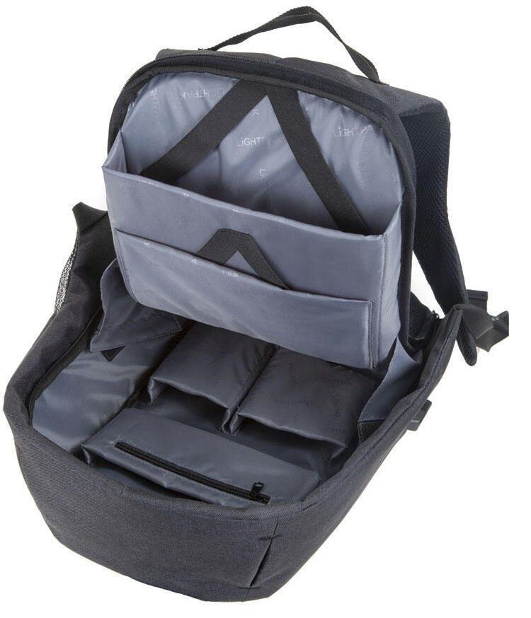 LIGHTPAK Rucksack SAFEPAK anthrazit bis 38,1 cm (15 Zoll)