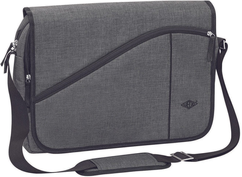WEDO Laptoptasche Messenger Bag COLLEGE grau bis 39,6 cm (15,6 Zoll)