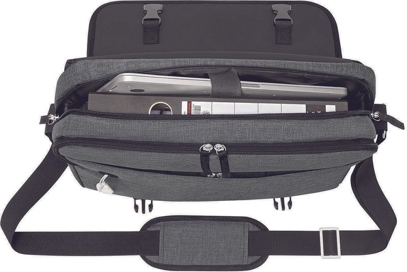 WEDO Laptoptasche Messenger Bag COLLEGE grau bis 39,6 cm (15,6 Zoll)