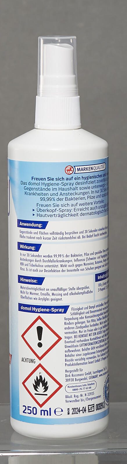 domol Desinfektionsspray 250,0 ml