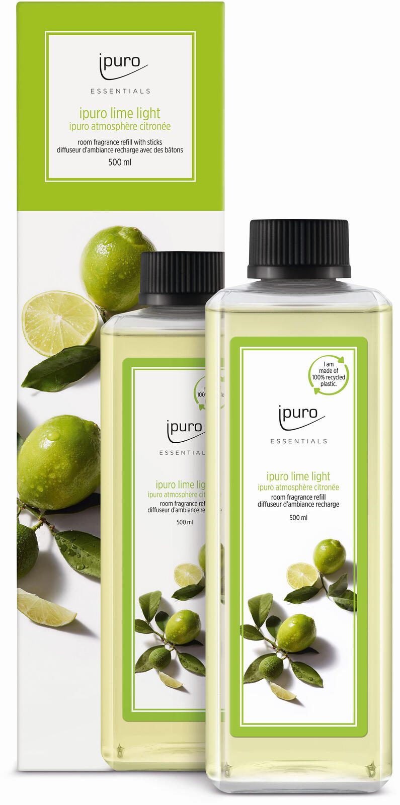 ipuro Raumduft-Nachfüller ESSENTIALS lime light Citrus 500 ml