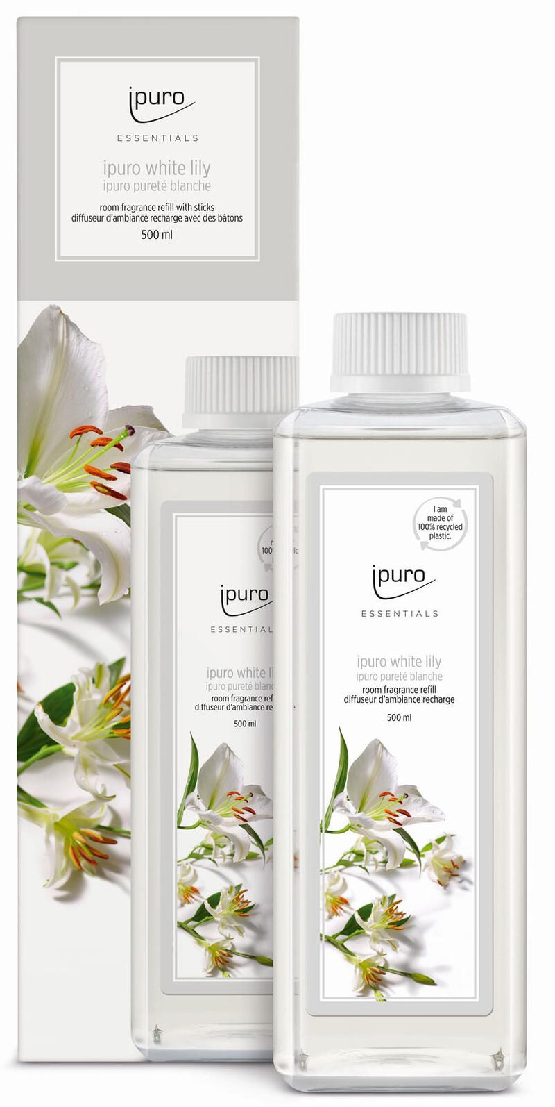 ipuro Raumduft-Nachfüller Kopfnote: Pfirsich; Ton, Herznote: Maiglöckchen; Jasmin; Nelke, Basisnote: Weißer Moschus; Zed